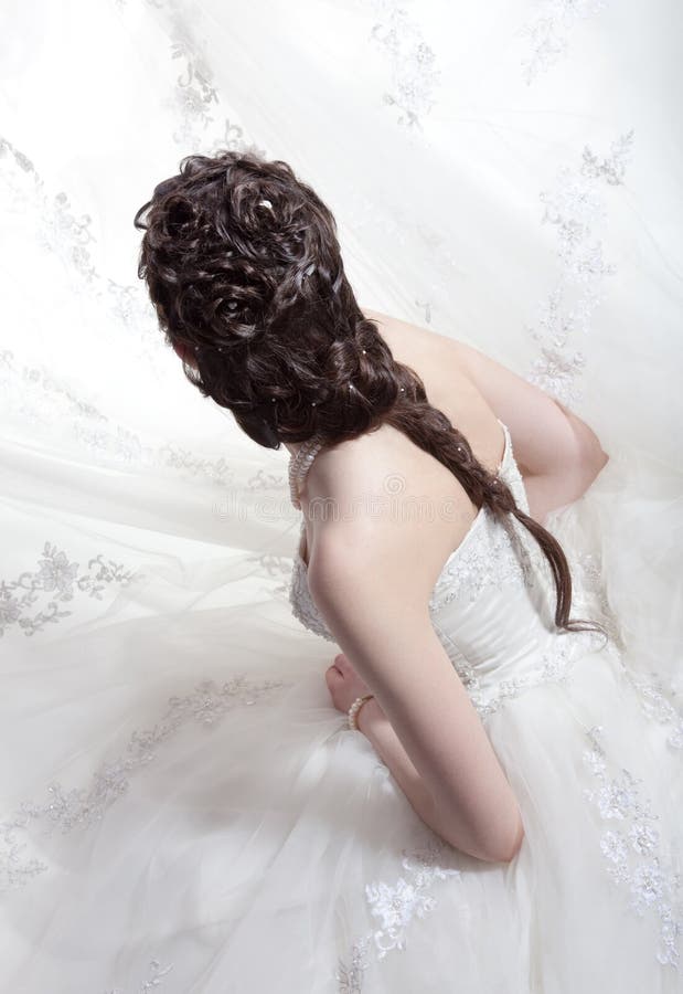 Hairdress of the bride