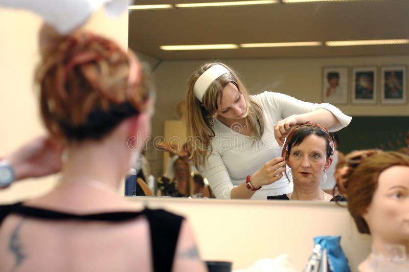 Hairdresser, Hair Dressing 3. Stock Image Image of older, mother 178021