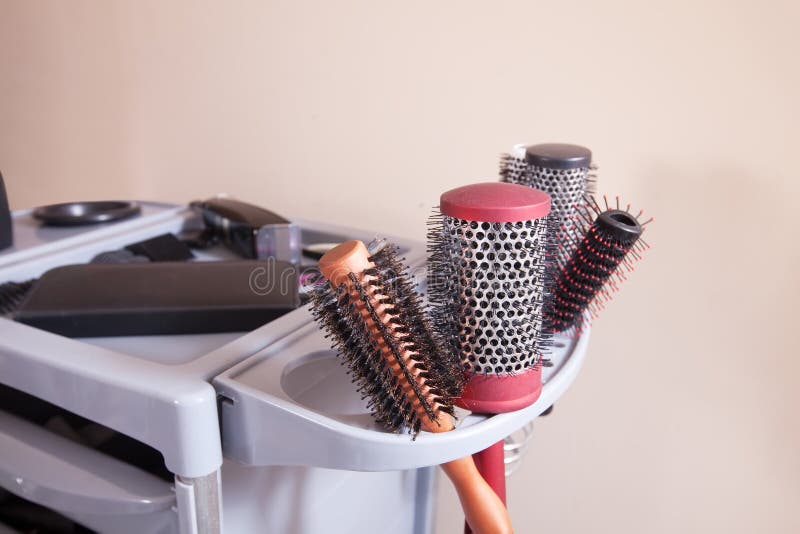 Hairdresser tools stock images