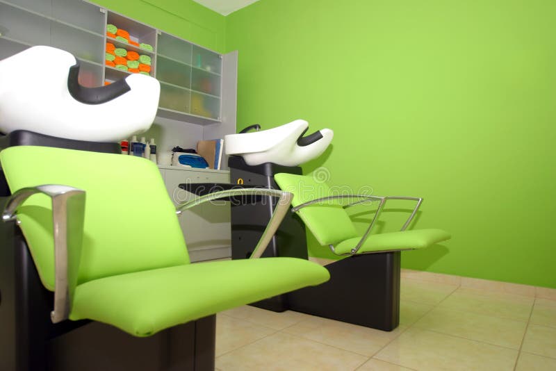 Hairdressing studio basin stock image. Image of bathe 11861971