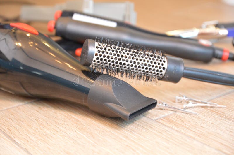 Hairdressing κομμωτής εξοπλισμού στοκ εικόνες Hairdressing κομμωτής εξοπλισμού στοκ εικόνες