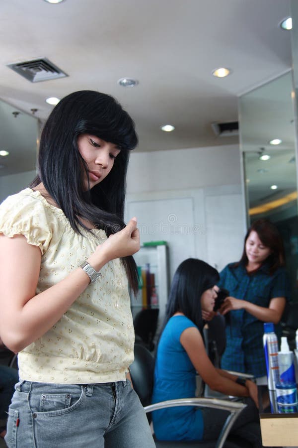 Hairstyle royalty free stock photo