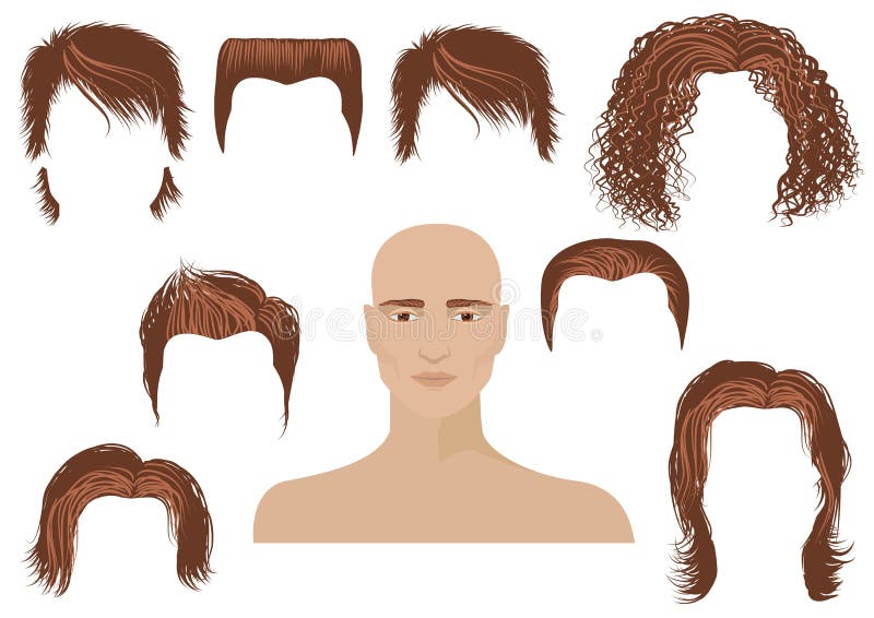 Womans hair styles silhouettes Royalty Free Vector Image