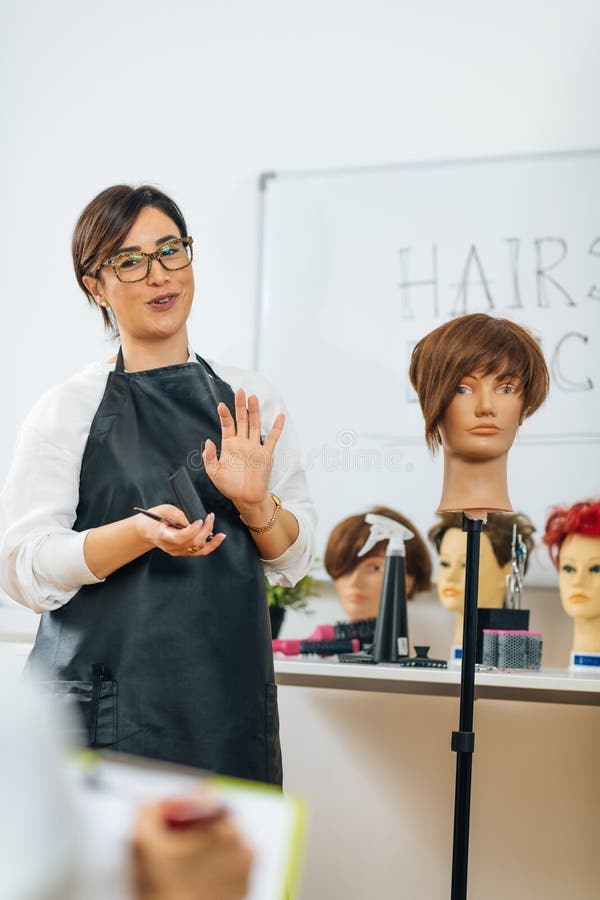 Hairstyling Education - Course for Hairdressers, Mannequin Head Stock Image  - Image of school, teaching: 227452803