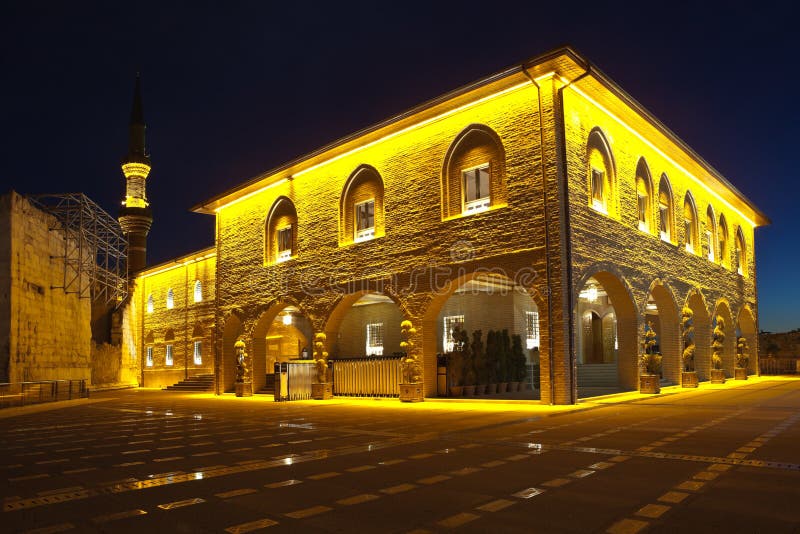 Haji Bayram meczet przy nocą ankara indyk fotografia stock Haji Bayram meczet przy nocą ankara indyk fotografia stock