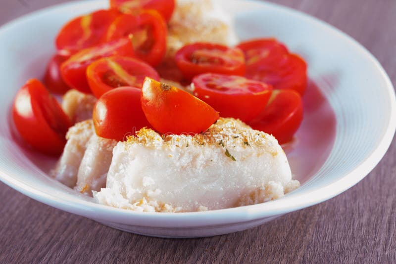 Hake au gratin stock photo. Image of poultry, hake, plate 40505576