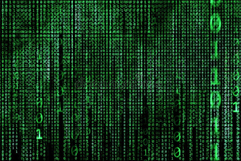 Hacker concept. computer binary codes.Green text on black background. Hacker concept. computer binary codes.Green text on black background.