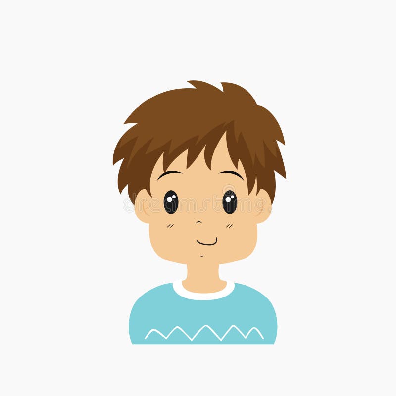 Halber Körper-Little Boy-Avatara-Vektor vektor abbildung