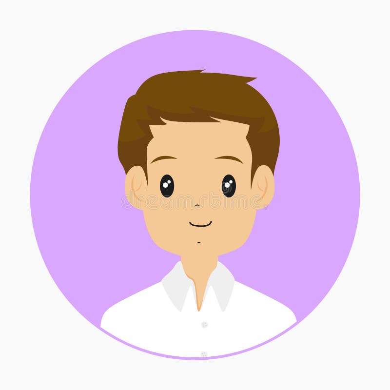 Halber Körper-Vater Avatar Vector lizenzfreie abbildung