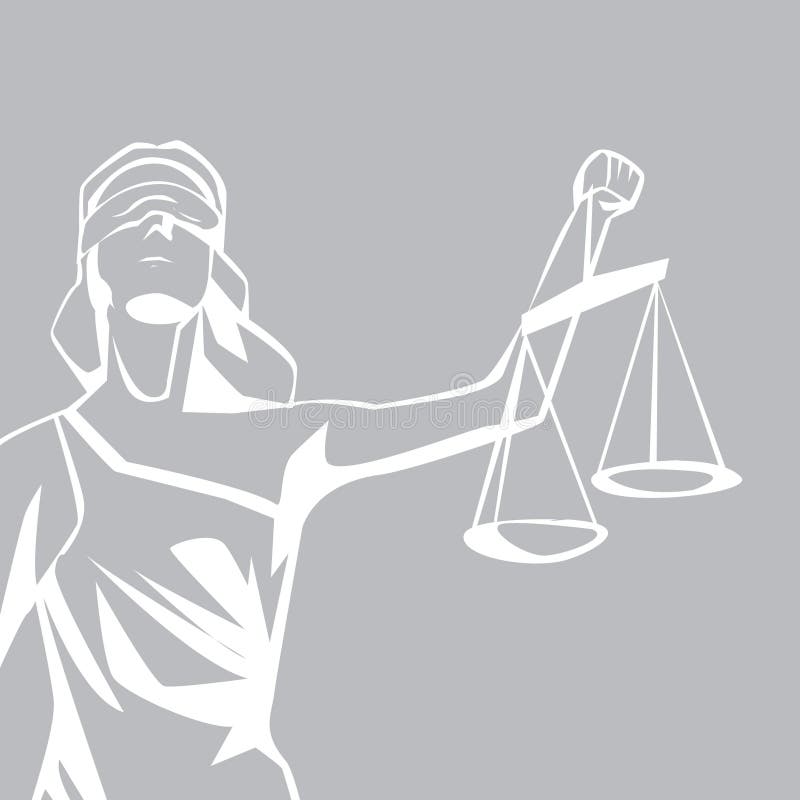 Halbkörperweiße Dame mit Skala-Logo-Abbildung lizenzfreie abbildung