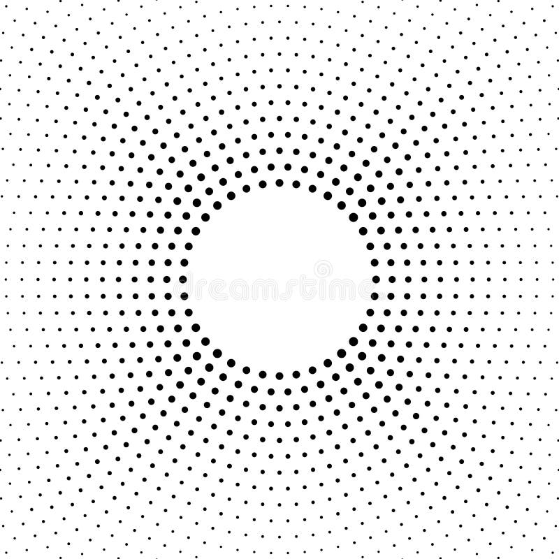 Halbton punktierter Hintergrund Halbtoneffektvektormuster Kreispunkte lokalisiert auf dem weißen Hintergrund