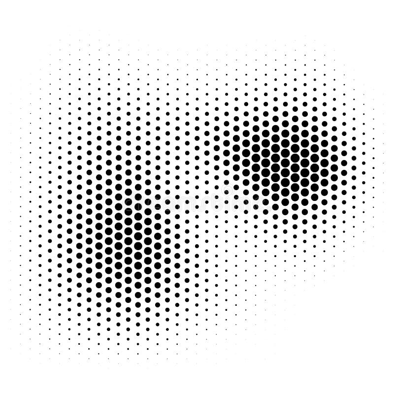 Halbtonvektor-Hintergrund. einfarbiges Halbtonmuster. Hintergrund der geometrischen Punkte. lizenzfreie abbildung