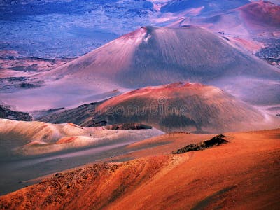 Haleakala Volcano Maui Hawaii Stock Photo - Image of crater, hawaii