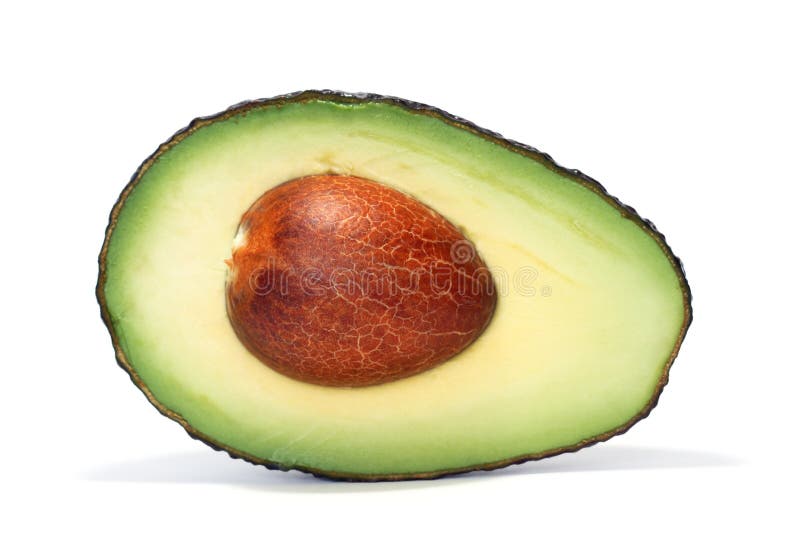 Half avocado royalty free stock photography