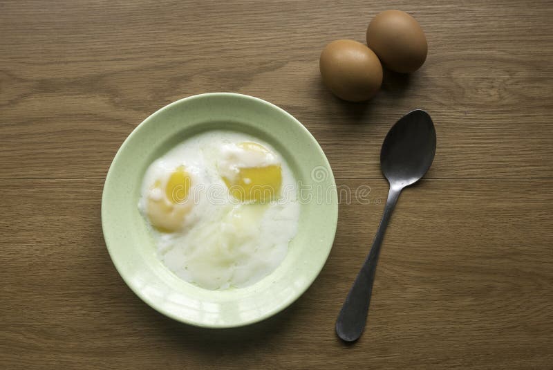 Half Boiled Eggs. Malaysian Breakfast Stock Image Image of tasty