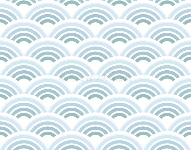 Half cirkels naadloos patroon stock illustratie Half cirkels naadloos patroon stock illustratie