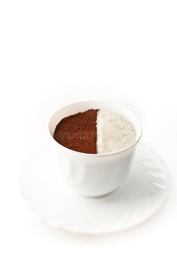 A half cup of coffee. stock photo. Image of drink, space 52473604