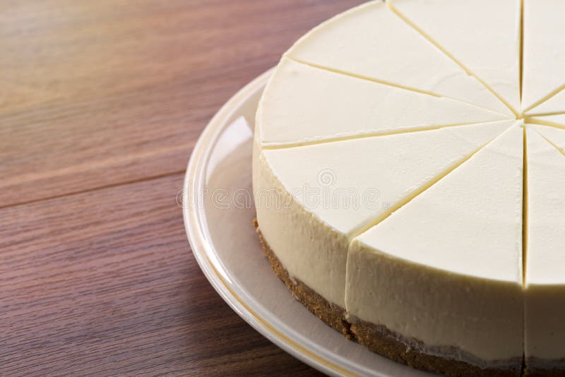 Half Cream Cake on Wood Table Stock Image Image of birthday, beautiful 100478723