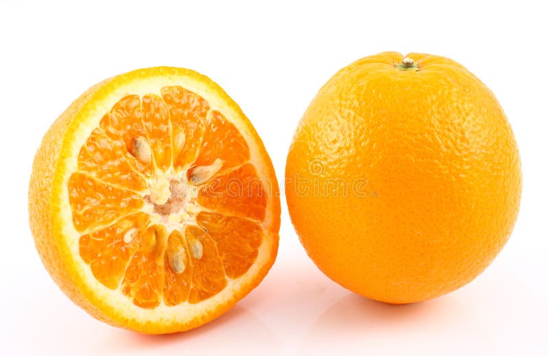 Half cut orange