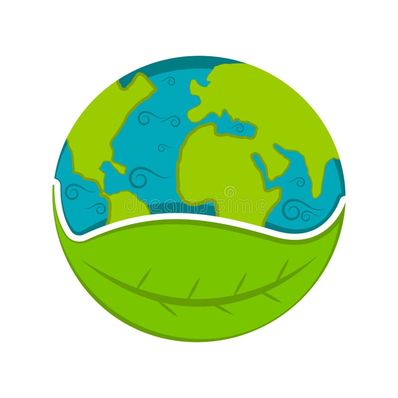 Half earth with a tree stock vector. Illustration of globe - 136744509