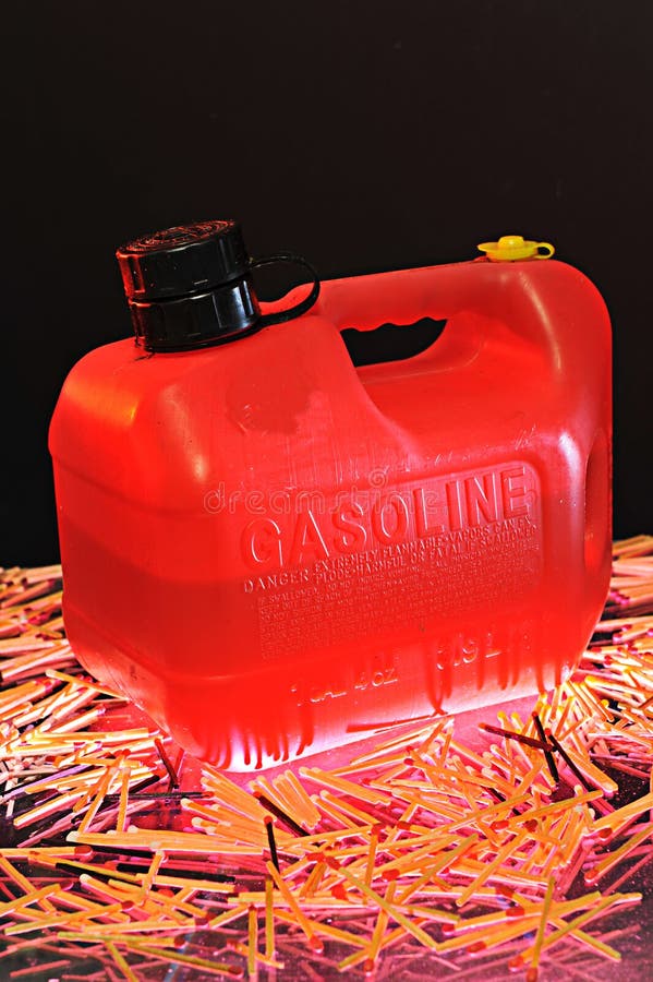 Dangerous Together. Gas and Matches. Do Not Mix. Stock Image Image of