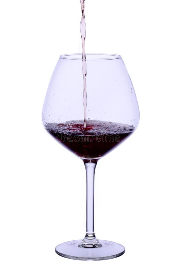 Half full wine glass stock photo. Image of isolated, wine 43704200