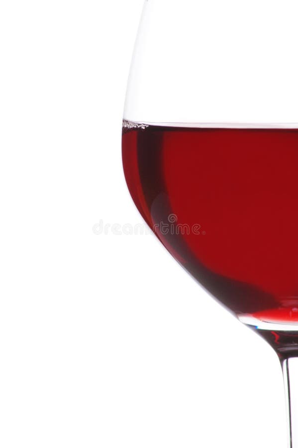 Half Glass of Red Wine stock image. Image of isolated 4682279
