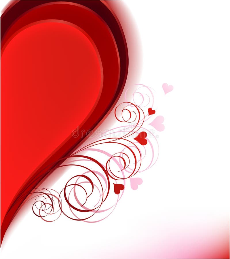 Half Heart. Vector Illustration Stock Vector - Illustration of feel