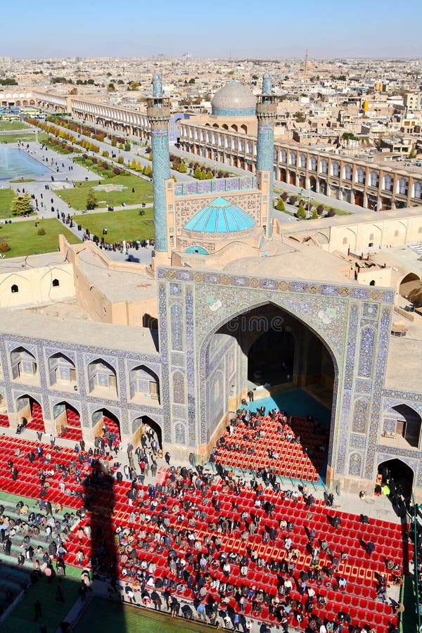 Half an hour before a Muslim Friday mass prayer