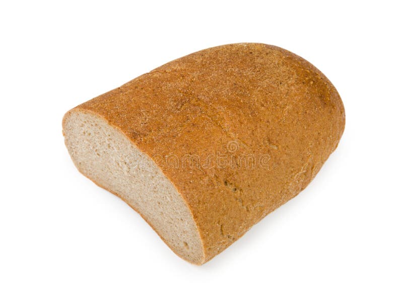 Half-loaf of rye bread