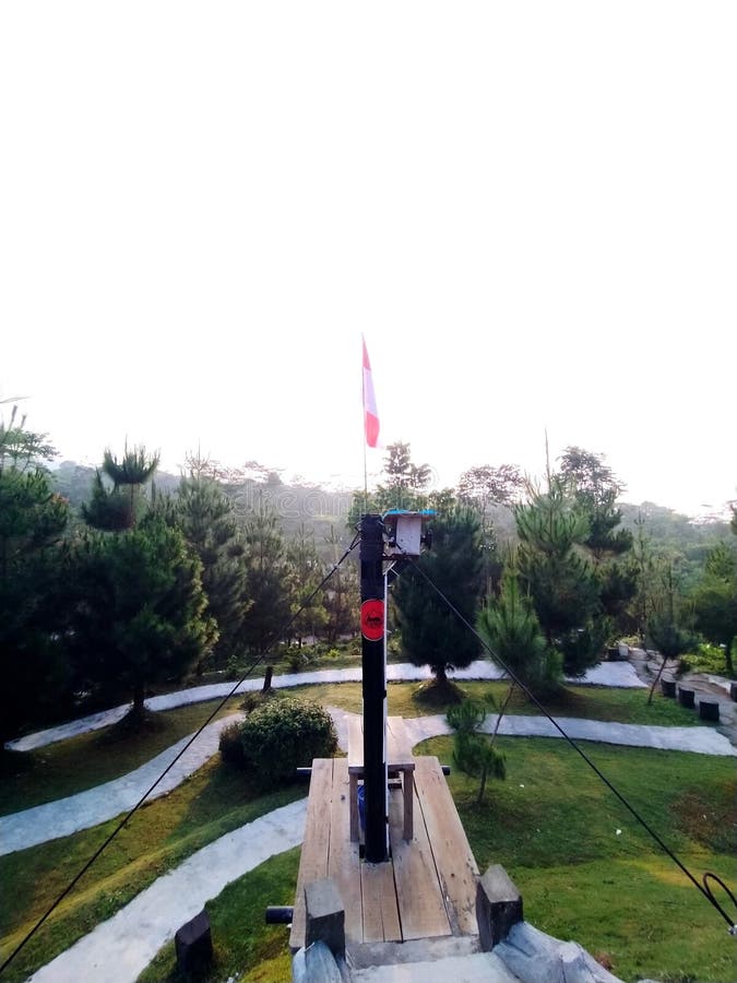 Halfmast Flag Directly Under the Sun Stock Image Image of mast, flag