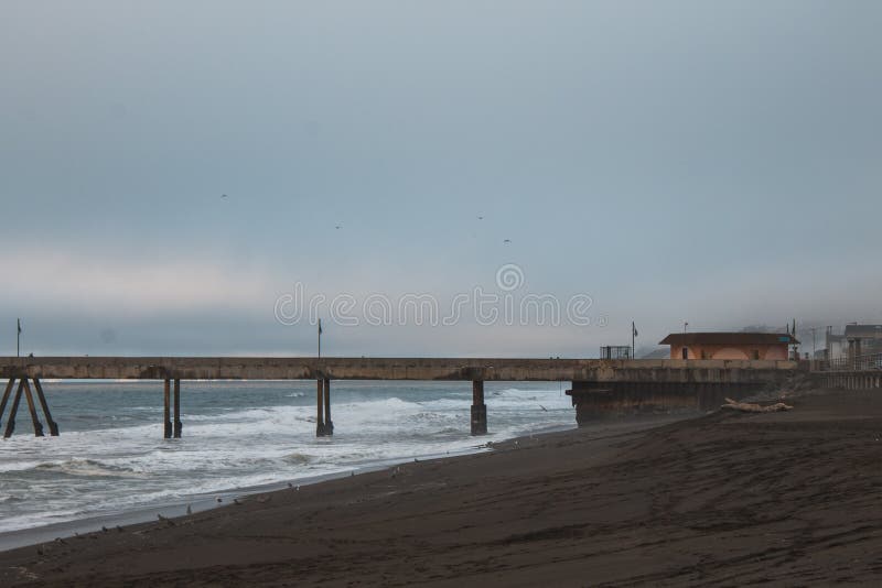 Half Moon Bay außerhalb Sans Franciso, CA stockbild Half Moon Bay außerhalb Sans Franciso, CA stockbild