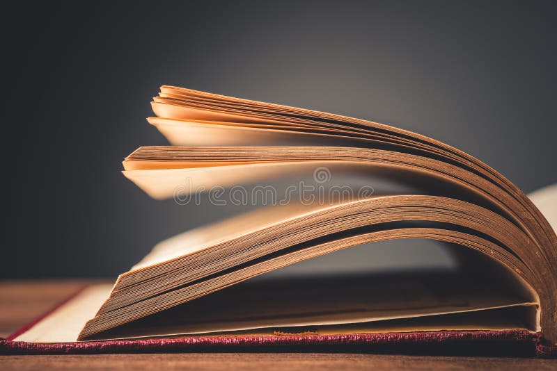 Half Opened Old Book stock image. Image of antique, page 180659177