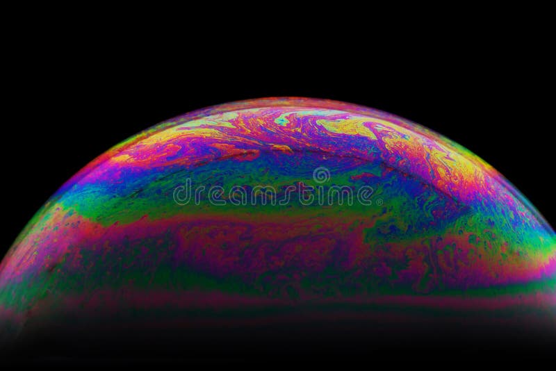 Half soap Bubble Ball abstract background. Model of Space or planets universe cosmic royalty free illustration