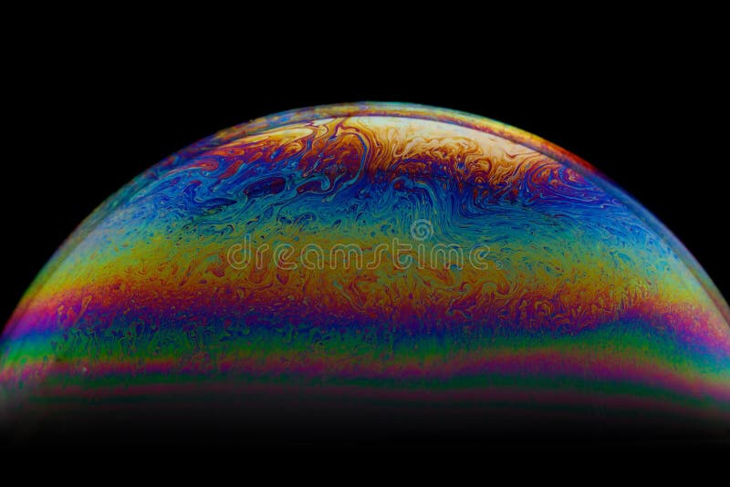 Half soap Bubble Ball abstract background. Model of Space or planets universe cosmic royalty free illustration