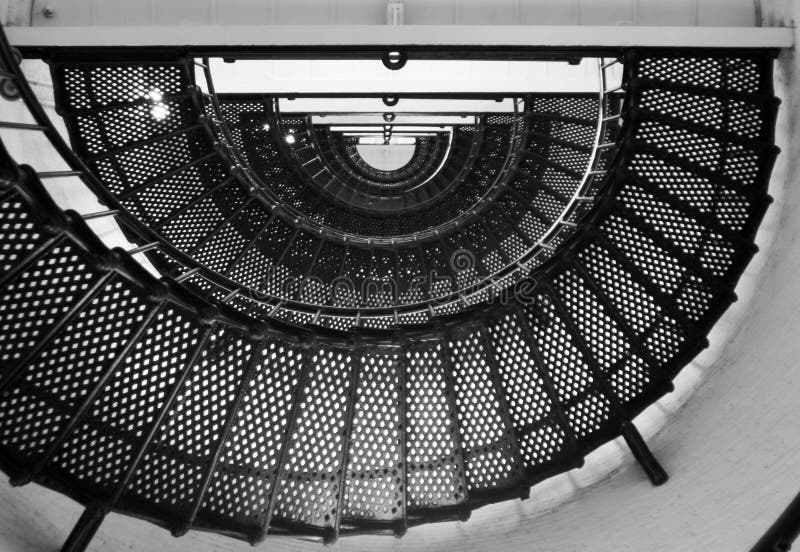 Spiral Staircase, Saint Augustine Lighthouse Florida. Spiral Staircase, Saint Augustine Lighthouse Florida