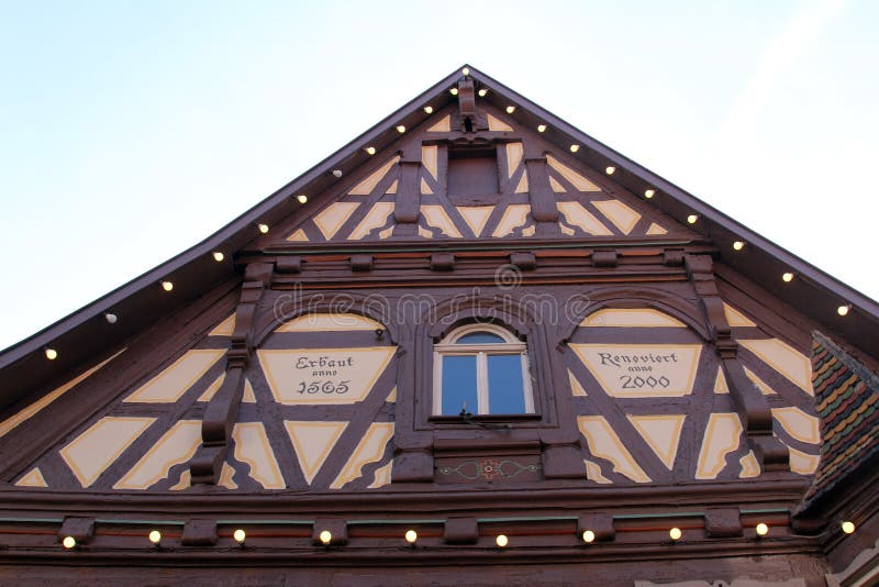 Halftimbered Old House in Aalen, Germany Editorial Stock Image Image
