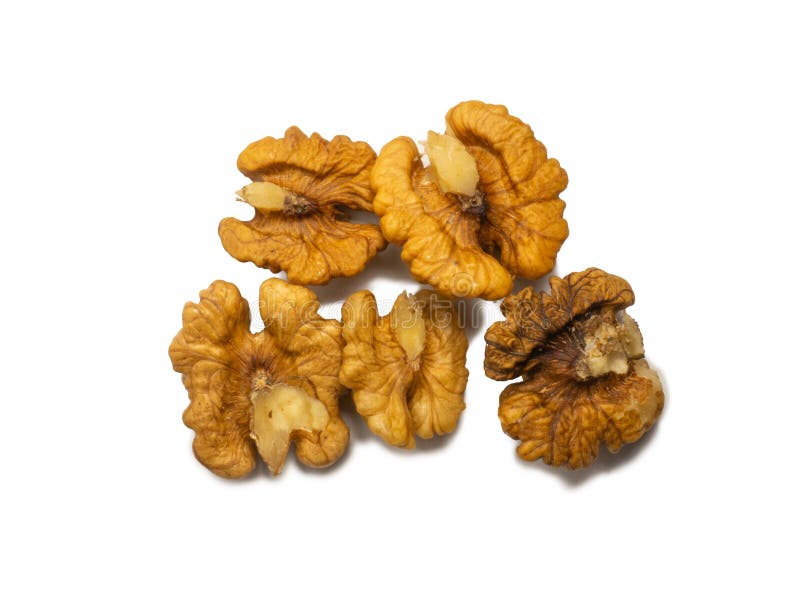 Half of the Walnut Kernels. Walnut Insides. Healthy Diet. Ingredients