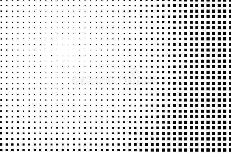 Halftone Background. Pop Art, Comic Style. Pattern with Small Squares. Black  and White Color. Vector Illustration Stock Vector - Illustration of design,  creative: 100970945