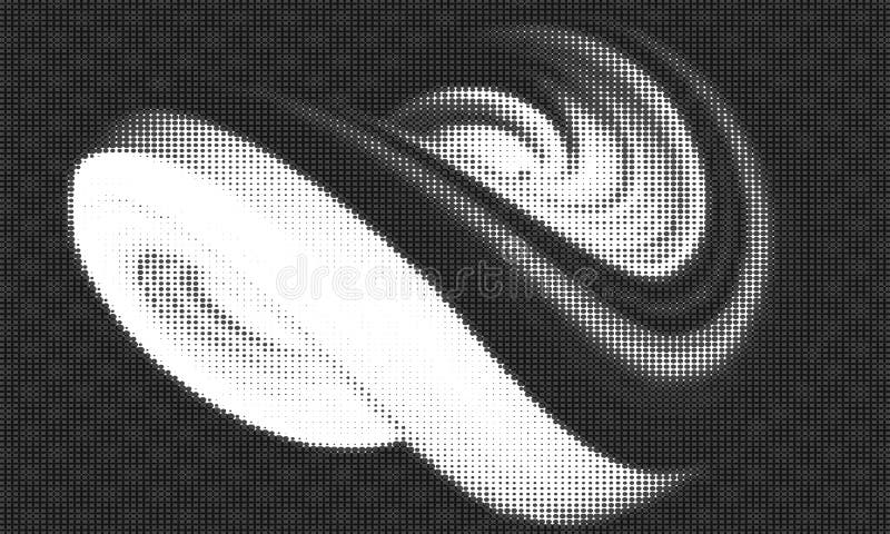 Modern Stylish Halftone Texture. Endless Abstract Background With Random Size Squares.