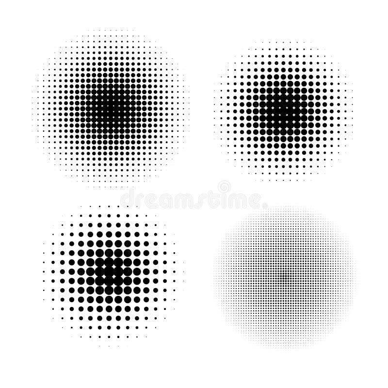 Halftone circle gradient vector doted gradient vector illustration