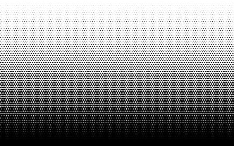 Halftone dots background gradient. Monochrome abstract geometric dots background in pop art style. Vector illustration stock illustration