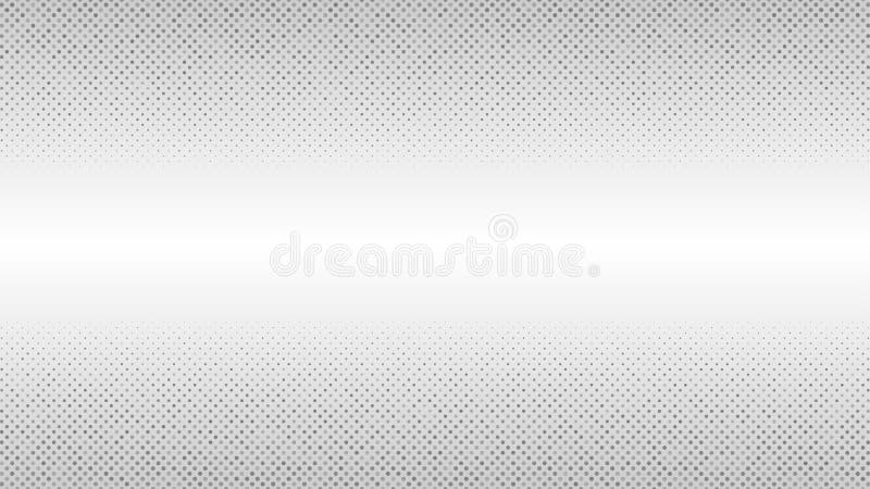 Vector Halftone Dots Pattern in Grey Gradient Background royalty free illustration