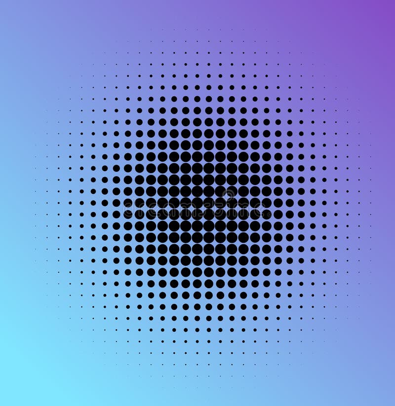 Halftone dots in circle. royalty free illustration Halftone dots in circle. royalty free illustration