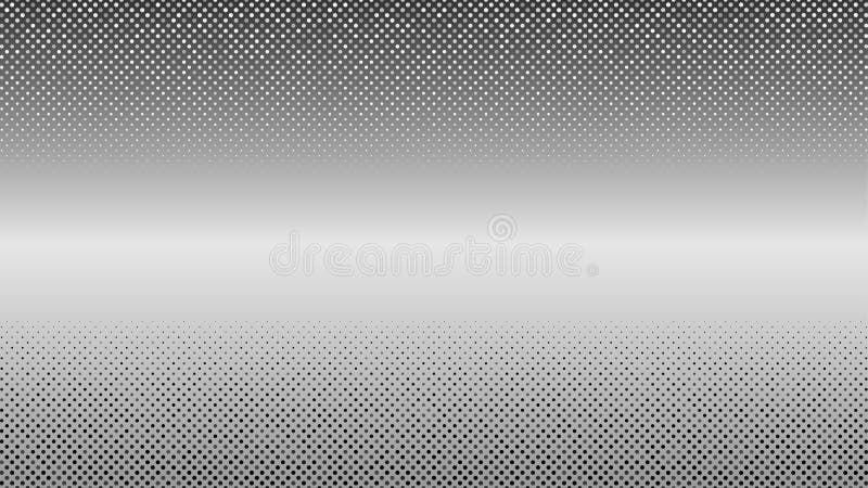 Vector Halftone Dots Pattern in Grey Gradient Background stock illustration