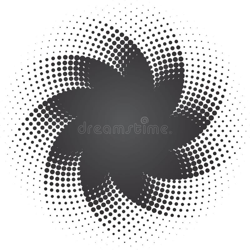 Halftone Dots Star Background Stock Vector - Illustration of shape