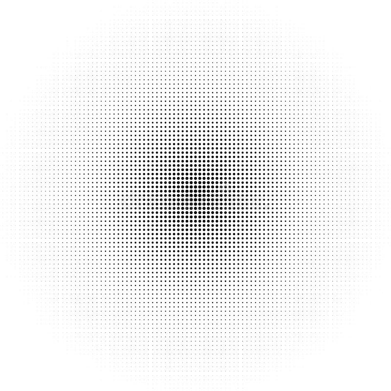 Halftone effect abstract background. Monochrome dotted grunge texture. Black and white vector illustration. Minimalist design vector illustration