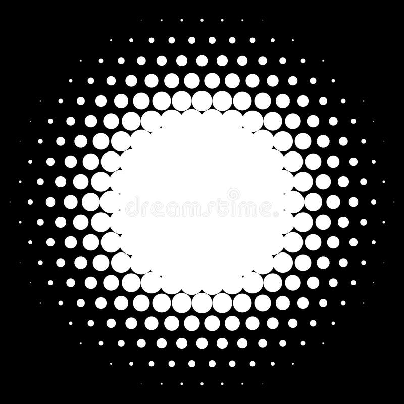 Halftone Element Abstract Geometric Graphic With Half Tone Pattern