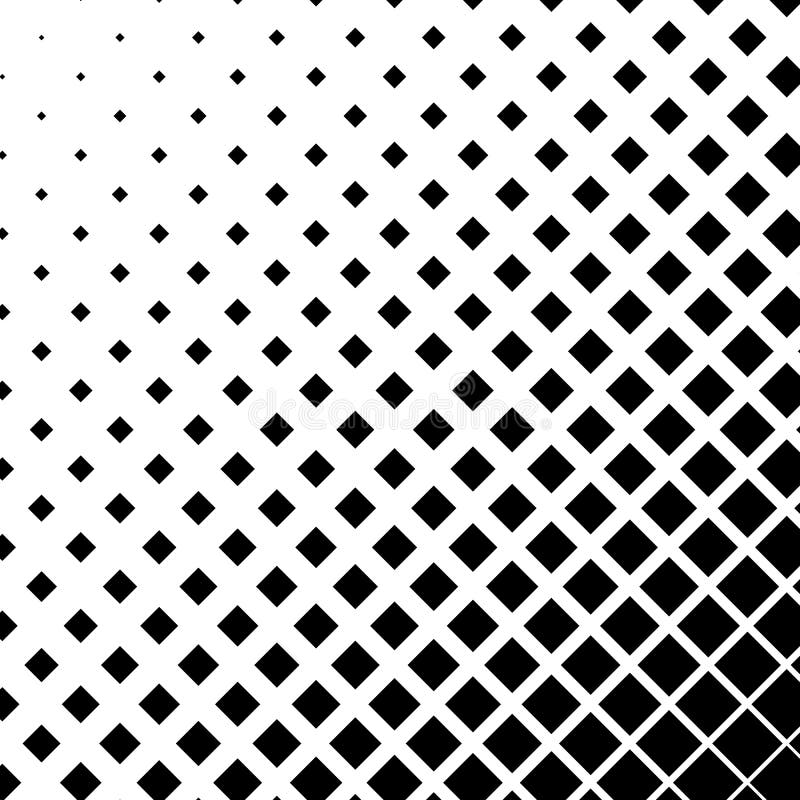 Halftone graphics with squares, monochromatic abstract element royalty free illustration