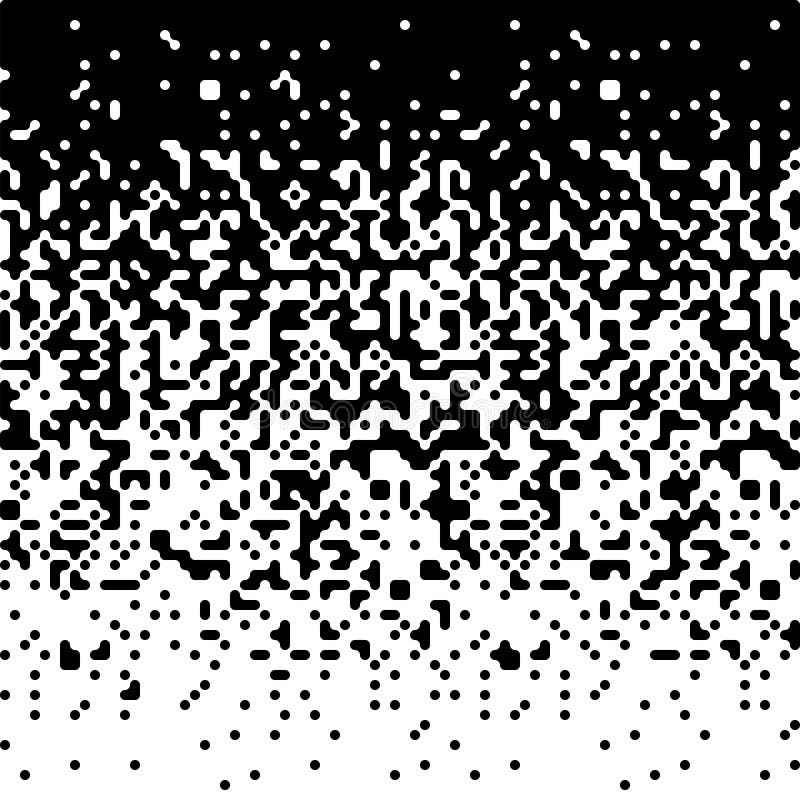 Halftone overgang van eenvormige rond gemaakte cijfers Vector illustr vector illustratie Halftone overgang van eenvormige rond gemaakte cijfers Vector illustr vector illustratie